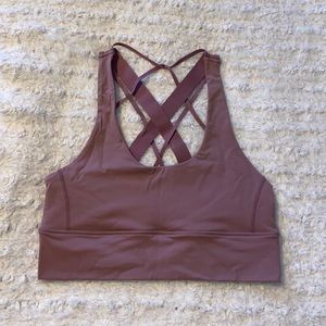 Balance Athletica Aura Bra - Size-Medium, Color-Mauve. Pads are not included!